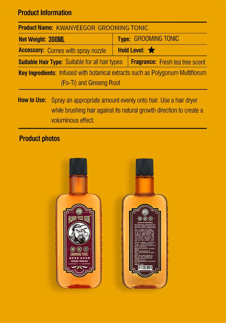 KWAN YEE GOR Grooming Tonic - KWAN YEE GOR