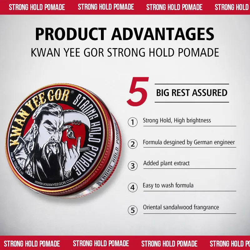 KWAN YEE GOR Strong Hold Hair Pomade - KWAN YEE GOR