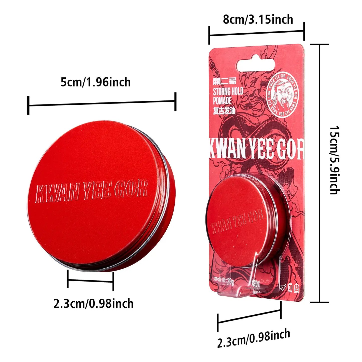 KWAN YEE GOR Strong Hold Hair Pomade - KWAN YEE GOR