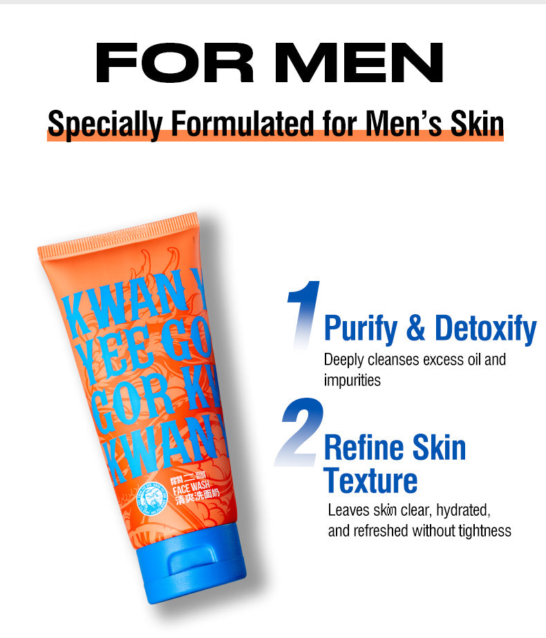 KWAN YEE GOR Caffeine Face Wash for Clear, Healthy Skin - KWAN YEE GOR