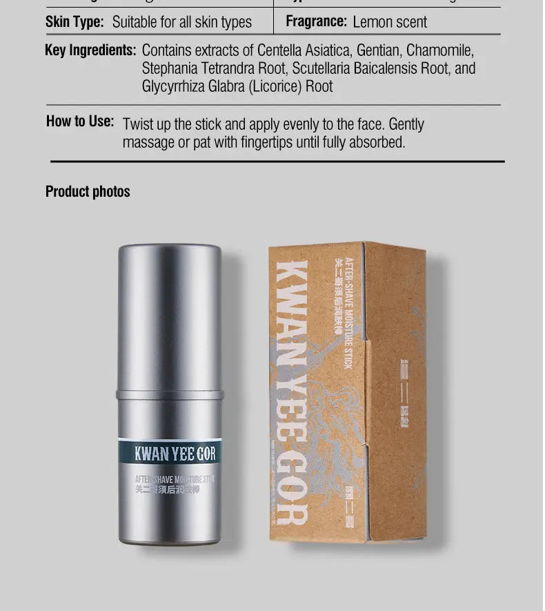 KWAN YEE GOR After Shave Moisture Stick for Men - KWAN YEE GOR