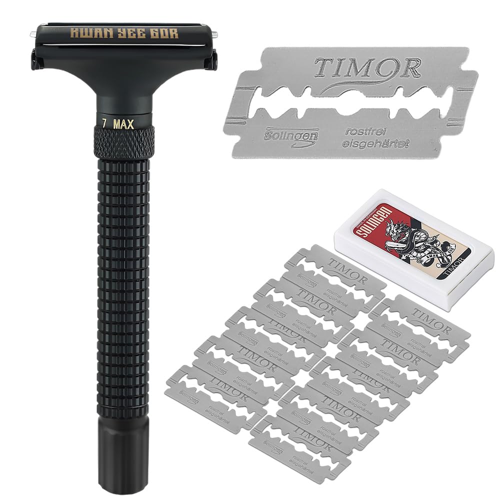 KWAN YEE GOR Safety Razor – Adjustable Brass Double-Edge Shaver - KWAN YEE GOR