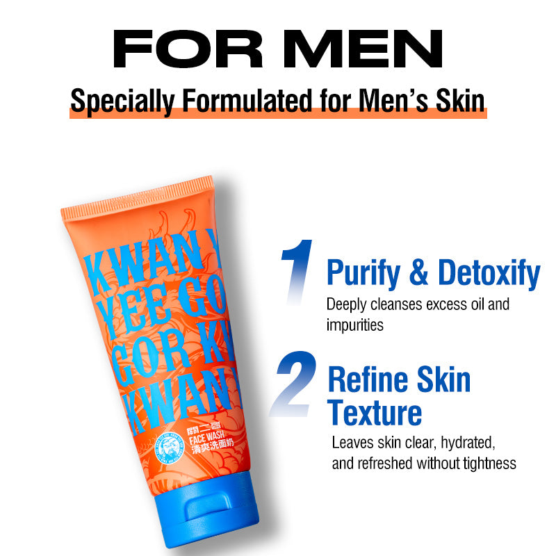 KWAN YEE GOR Caffeine Face Wash for Clear, Healthy Skin - KWAN YEE GOR