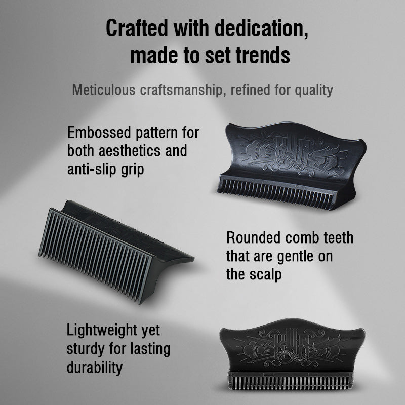 KWAN YEE GOR Patent Pocket Oil Comb – Black Grooming Tool - KWAN YEE GOR