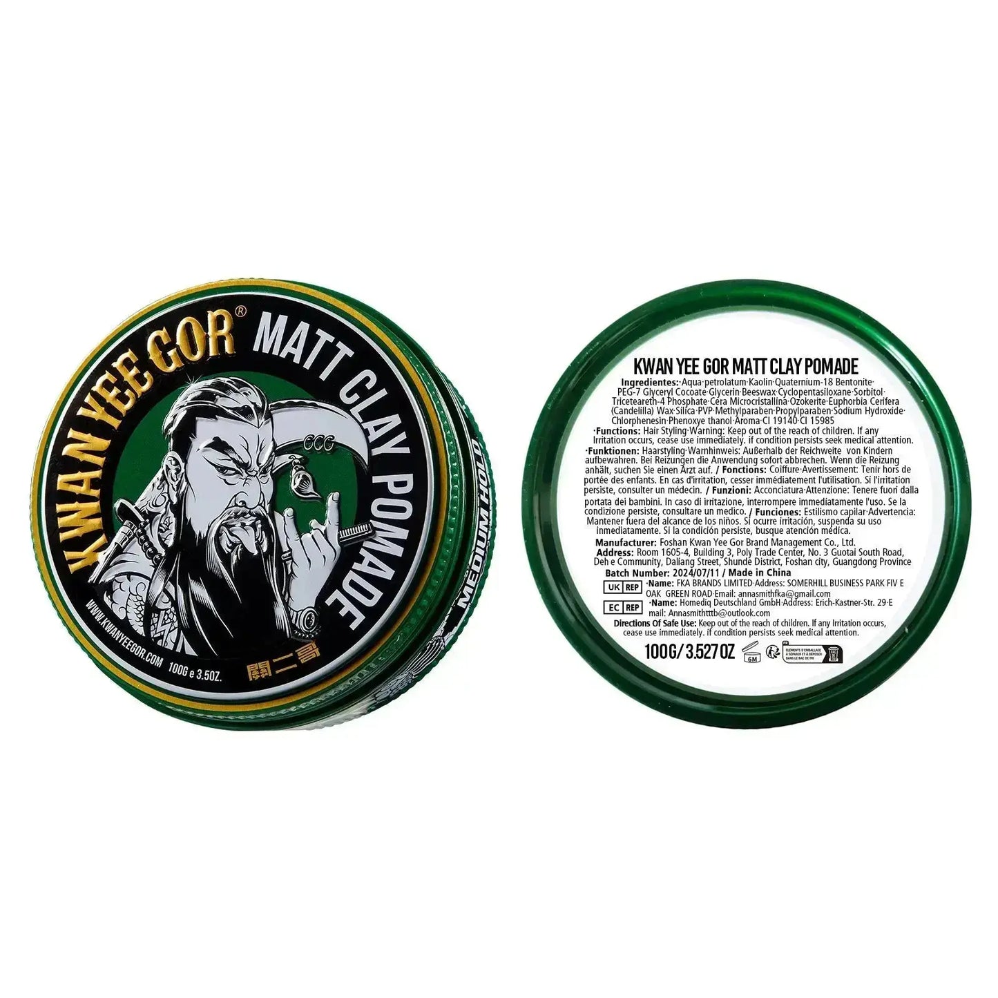 Kwan Yee Gor Matt Clay Pomade for Men - KWAN YEE GOR