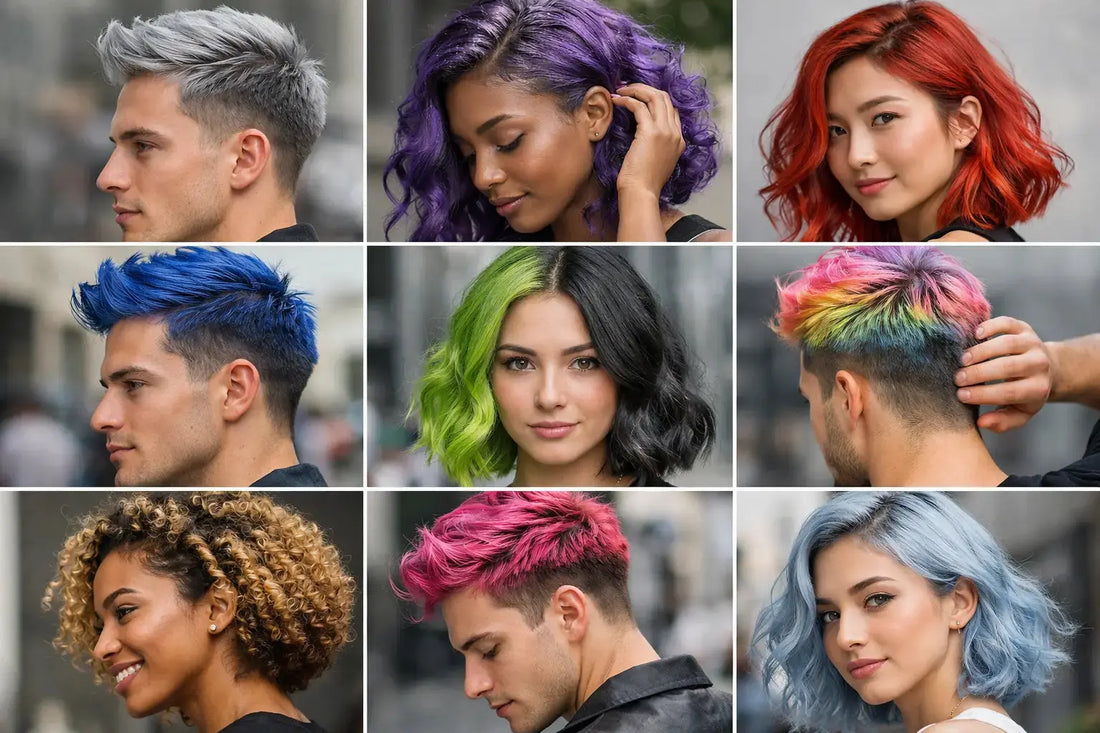 9 Hair Wax Color Transformation Examples