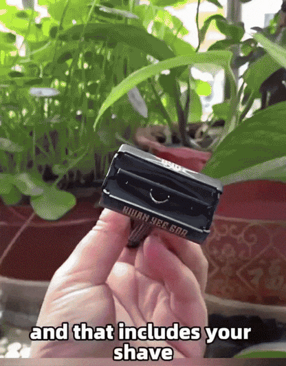 Full Brass Adjustable Safety Razor for Men | Butterfly Open & Long Handle | with 10 German Solingen Blades KWAN YEE GOR