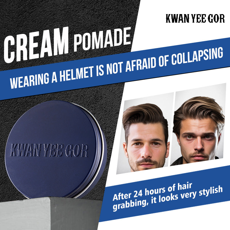 KWAN YEE GOR Cream Pomade | Hair Wax with Beeswax, Camellia & Shea Butter