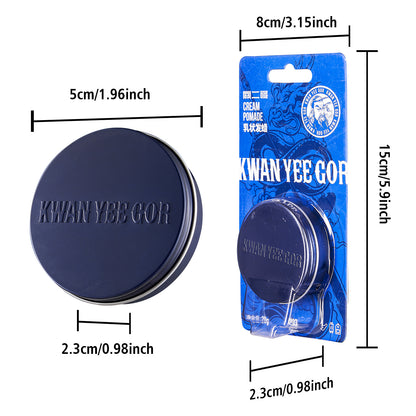 KWAN YEE GOR Cream Pomade | Hair Wax with Beeswax, Camellia & Shea Butter