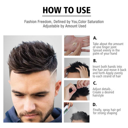 Matte Clay Pomade for Men – Strong Hold, Water-Based