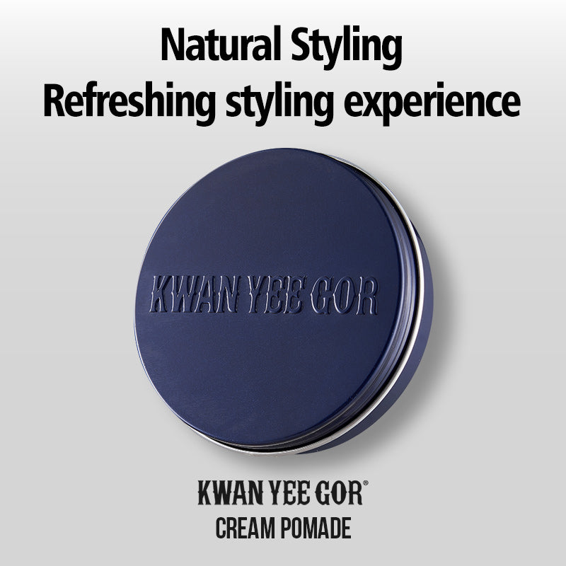 KWAN YEE GOR Cream Pomade | Hair Wax with Beeswax, Camellia & Shea Butter