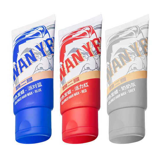 COLORED HAIR WAX – Temporary Hair Color Wax with Squalene, Keratin & Sodium Hyaluronate