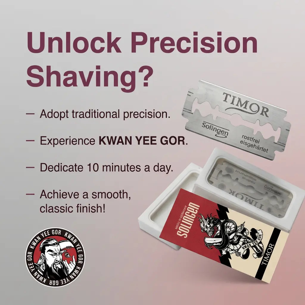 Kwanyeegor Double Edge Razor, Safety Razor Blades – Ultra Sharp & Durable (10-Pack) KWAN YEE GOR