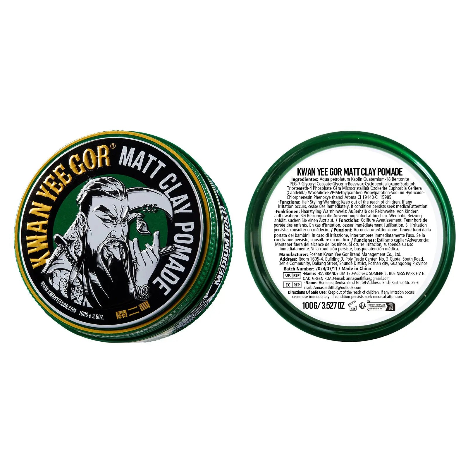 Kwan Yee Gor Matt Clay Pomade for Men - KWAN YEE GOR