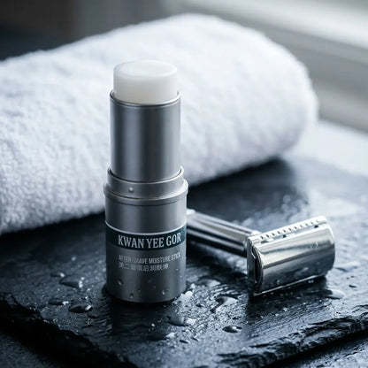 After-shave moisturizing balm stick — Grooming Routine Lifestyle | Generated by Modelize