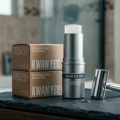 After-shave moisturizing balm stick — Grooming Lifestyle Scene | Generated by Modelize
