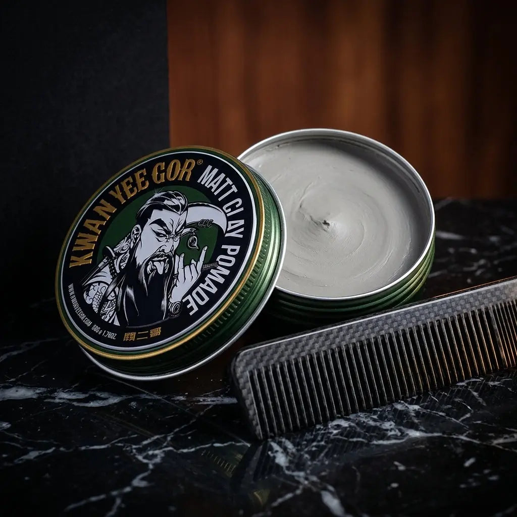 Hair styling clay pomade — Grooming Lifestyle Scene | Generated by Modelize